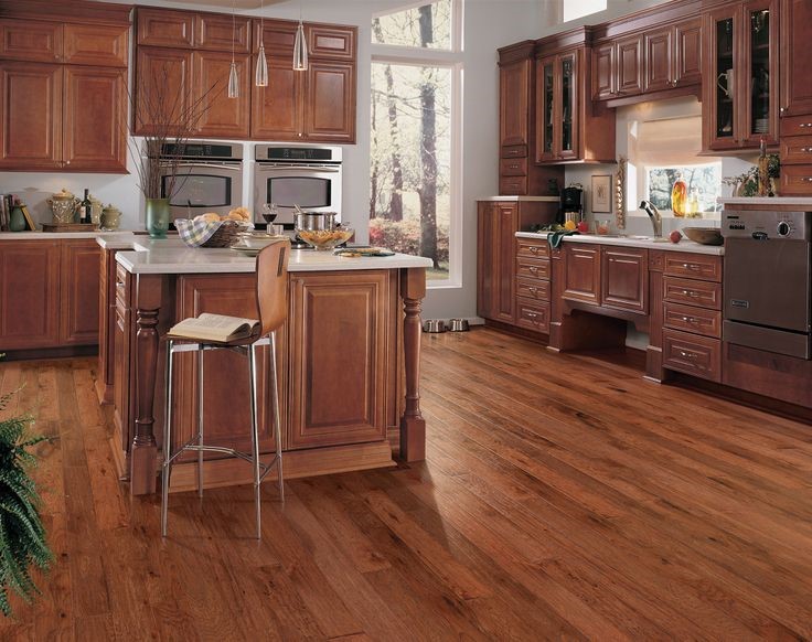 kitchen floor material hardwood