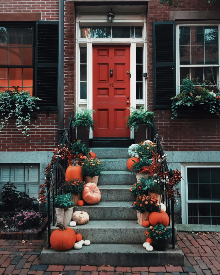 fall decor ideas entry way