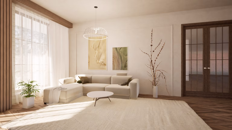 Colorado organic home style white walls